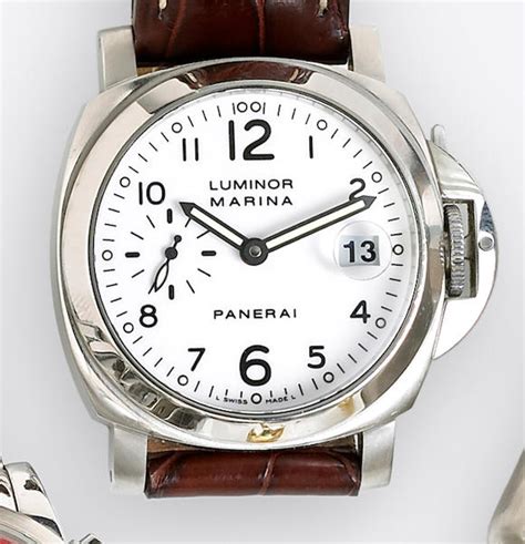 Bonhams : Panerai. A stainless steel automatic .